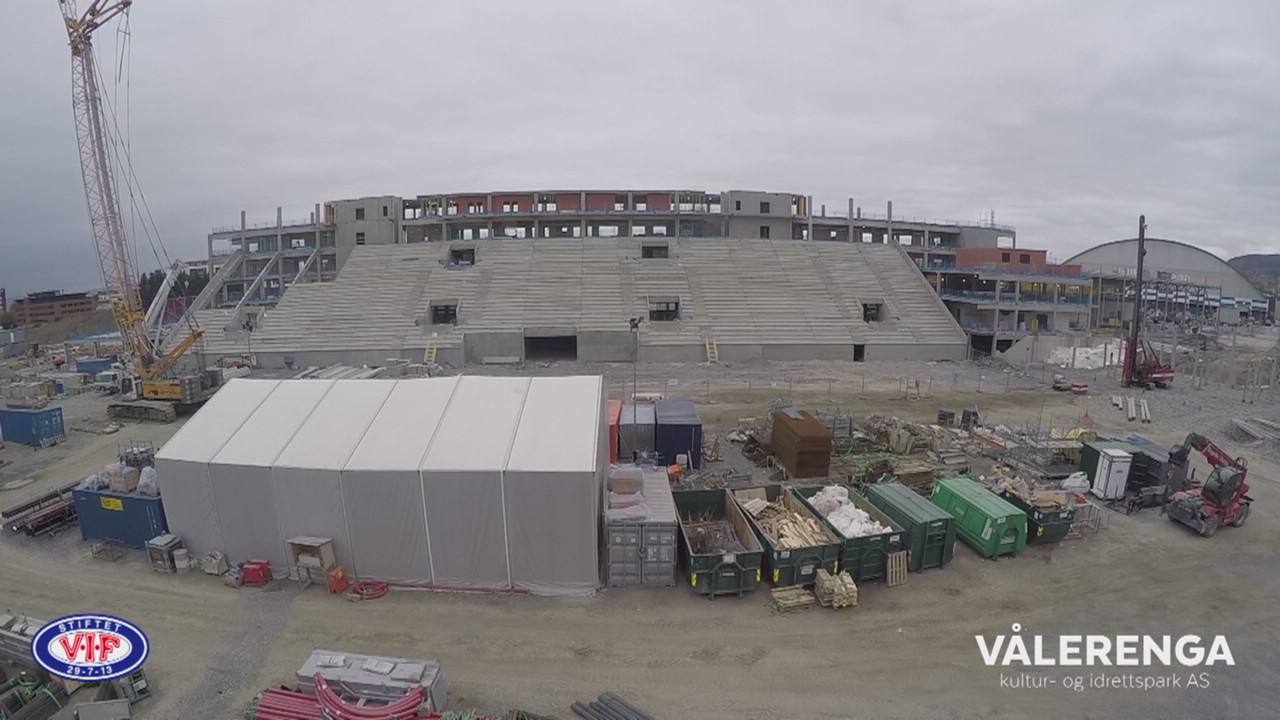 Dronetur over stadiontomta